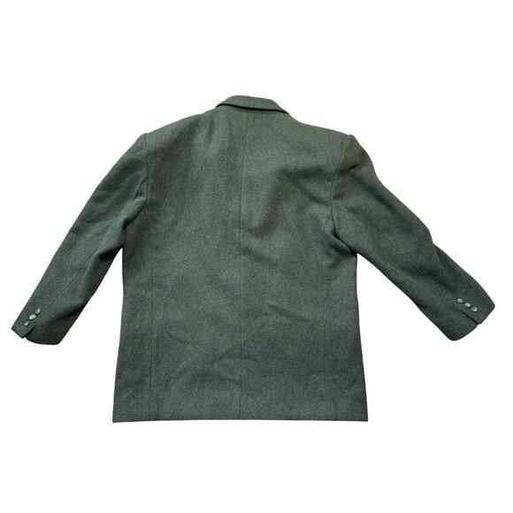 GAP Classic 3 Button Men’s Oversized blazer Wool Blend, Green; Vintage 80's-90's - Picture 2 of 10